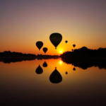 reflet lever soleil Loire