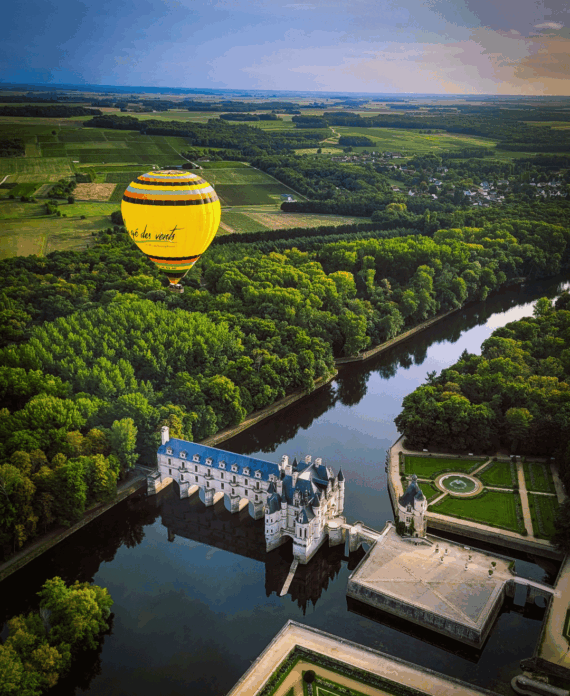 Au gré des vents au-dessus de Chenonceau