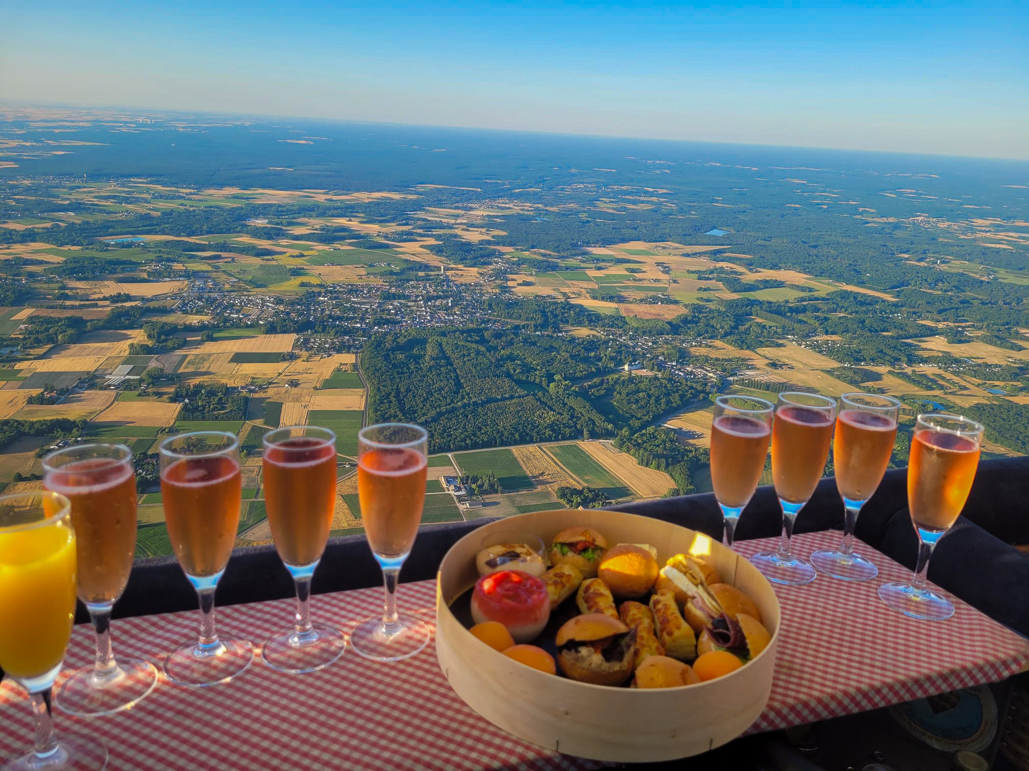 apéritif amélioré le soir en vol