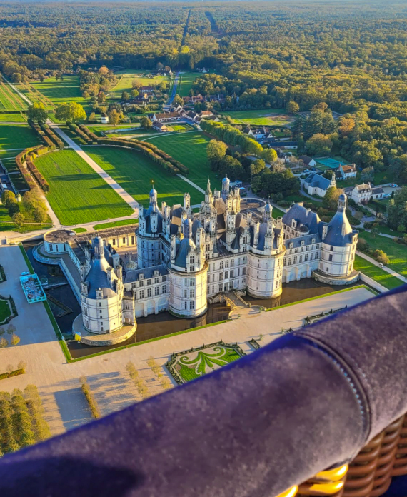 Survol Chambord Montgolfière