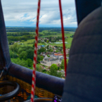 Fougères sur bièvre en montgolfière